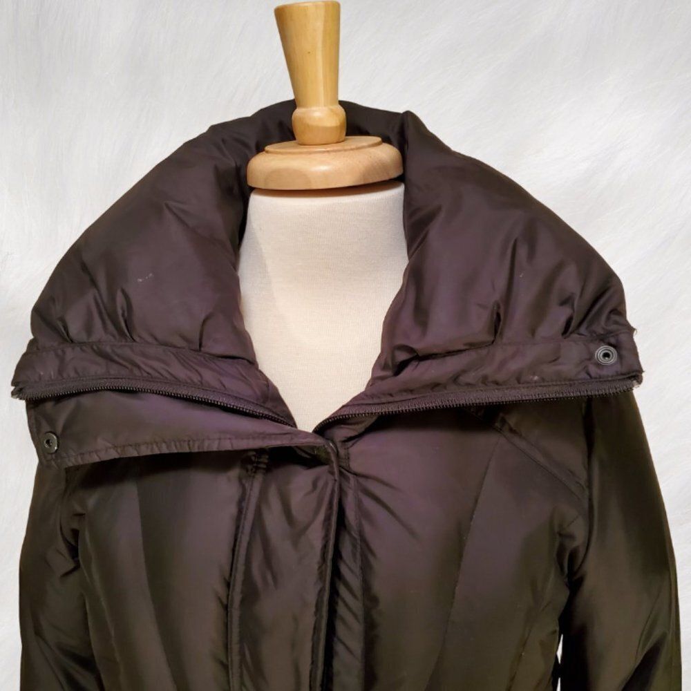 Cole Haan Knee-Length Black (80%) Down Puffer Coat Size M - Picture 8 of 16
